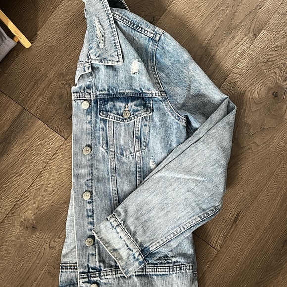 Distressed Blue Denim Jacket - Picture 3 of 3